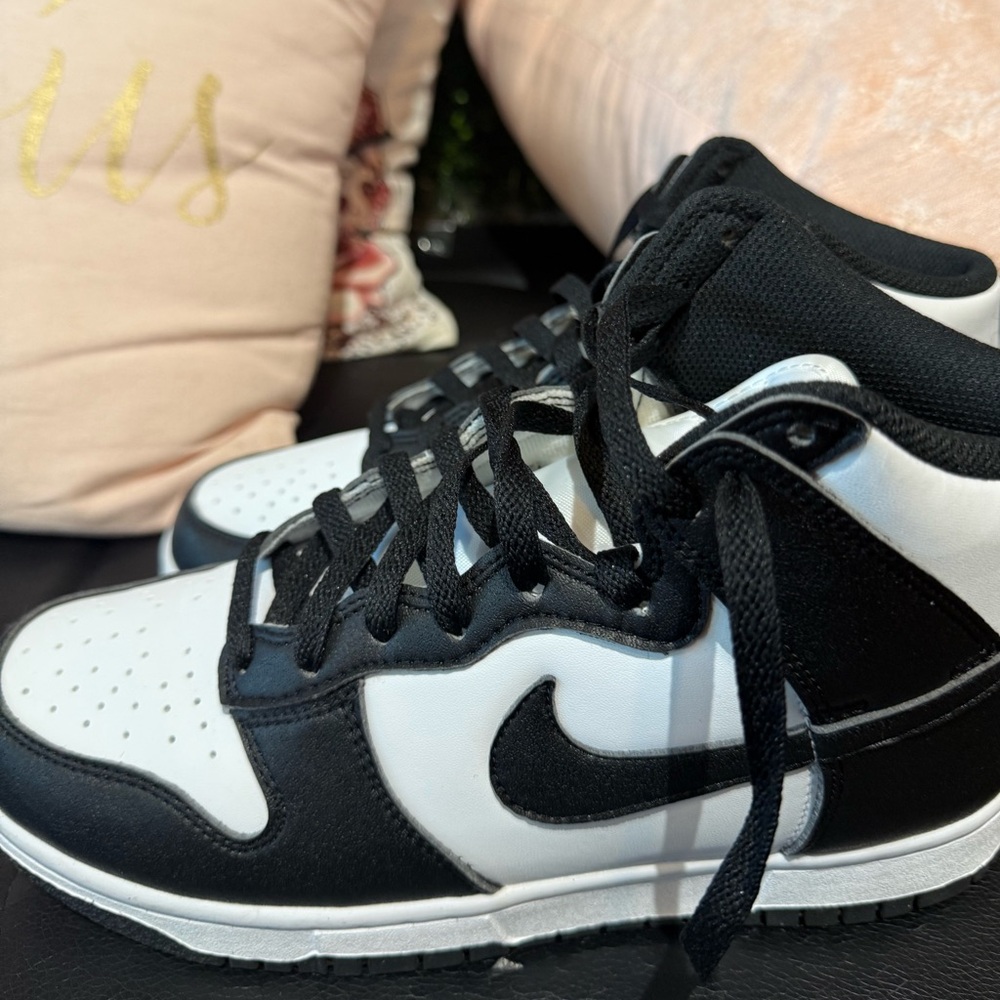 Nike High-Top Black and White Sneakers